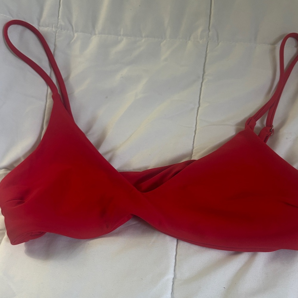 Chic Red Bikini Top